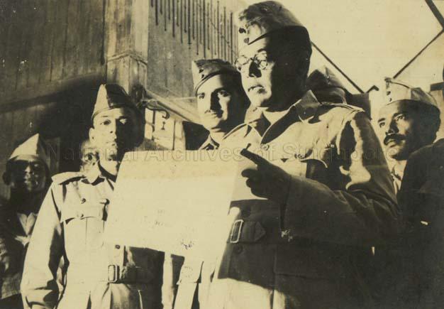 Proclamation of Provisional Government of Azad Hind (Free India) by Netaji Subhas Chandra Bose at Cathay Building, Singapore
