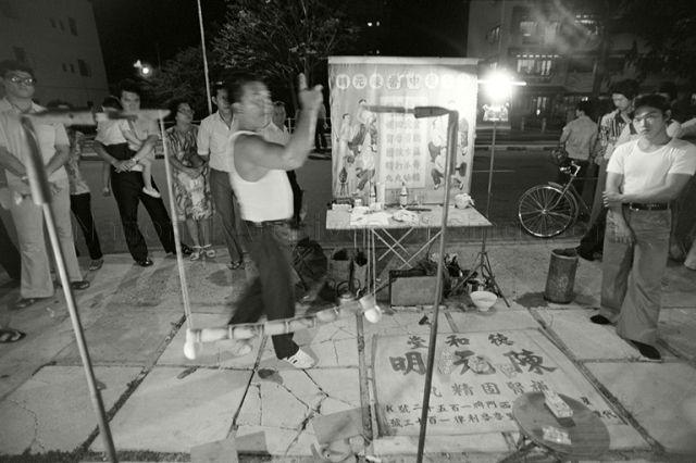 Street stall selling Chinese medicine in Katong