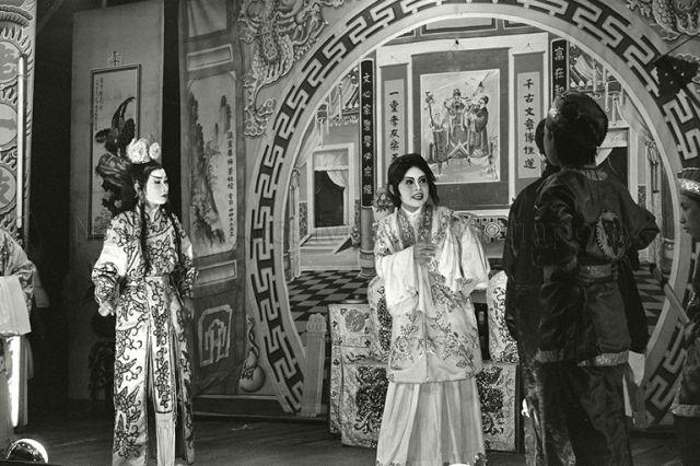 Scene of a Chinese opera performance