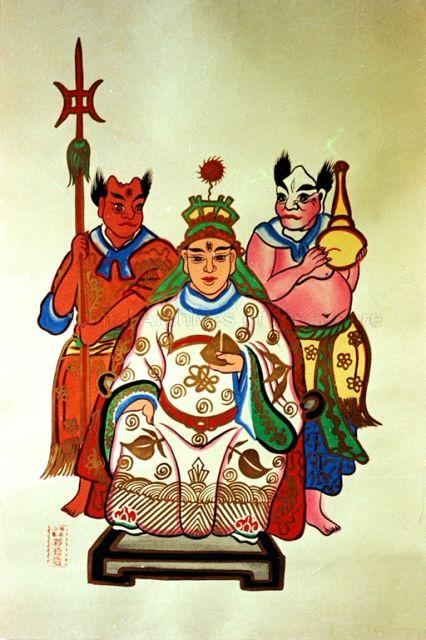 Picture of of Marshall Hua Guang Ma Tian Jun, or Hua Guang, one of the four important Taoist Generals who assist the deities in upholding the culture of Taoism
