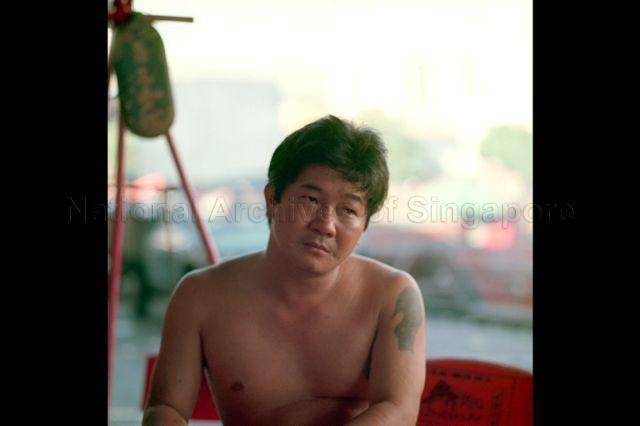 Ah Hooi, temple medium from Leng Hiang Twa temple at Clarke Quay