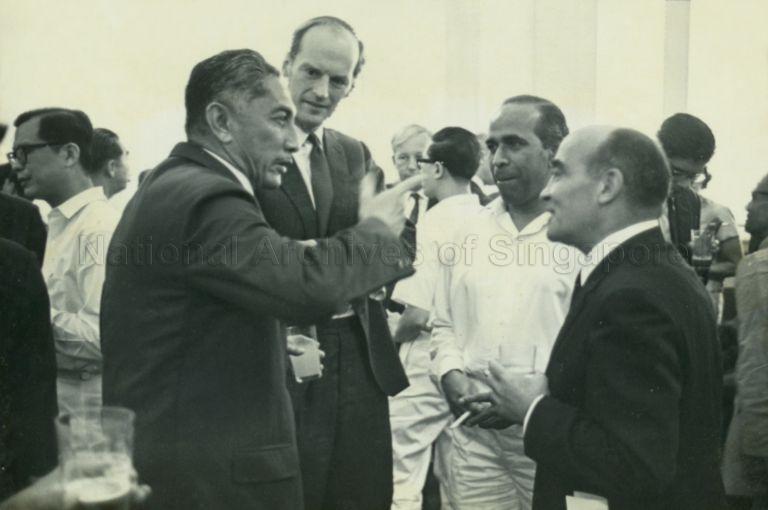 President Yusof Ishak at opening of Singapore's Parliament
