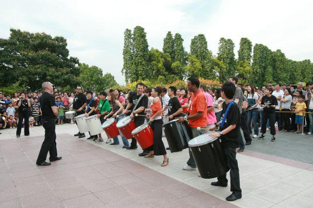 Performance during Istana open house on Labour Day