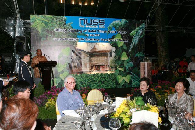 Taken at: Official Opening of National University of Singapore Society's (NUSS) Bukit Timah Guild House Pictured: Guest-of-Honour President S R Nathan and his wife Mrs Nathan, Chairman of National Research Foundation Dr Tony Tan Keng Yam and his wife Mary Tan, and President of NUSS Johnny Tan