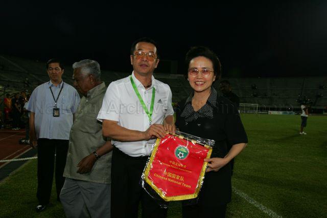 China's Ambassador to Singapore Madam Zhang Xiaokang and