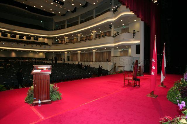 Interior view of University Cultural Centre Hall, National