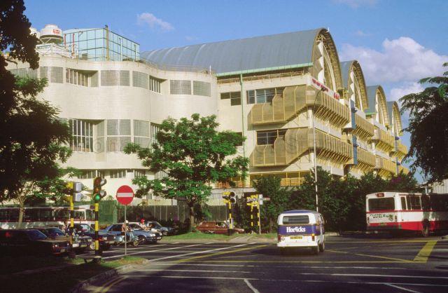 Exterior view of the Yeo Hiap Seng Ltd factory at Bukit Timah Road.