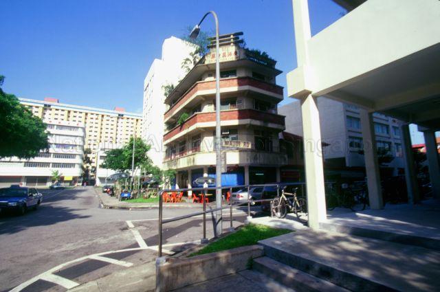 Early 1950s' apartment block on corner of Maude Road and King George's Avenue