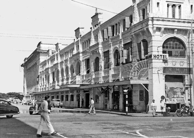 Adelphi Hotel at the junction of Coleman Street and North Bridge Road, c.1950s
