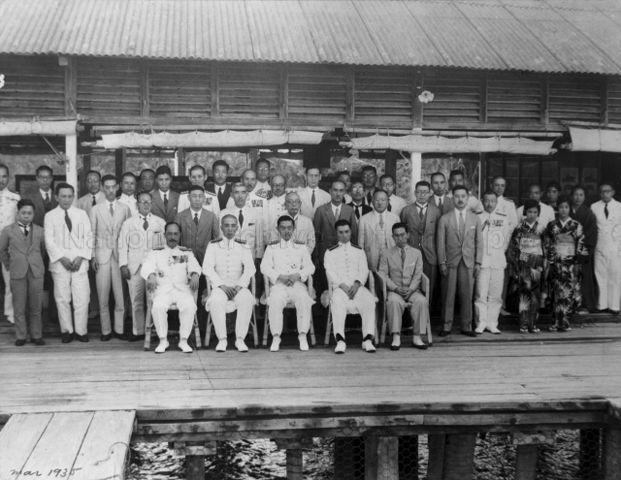 3 Japanese Princes: Kumi, Fushimi and Asaka in group photo