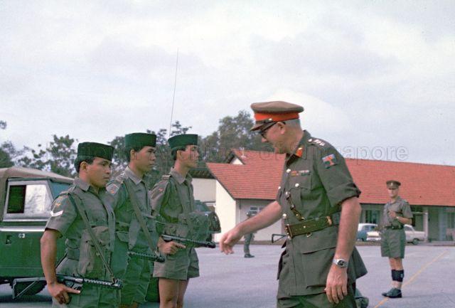 CHARLIE TROOP, 18TH SIGNAL REGIMENT, INSPECTION AT CAMP