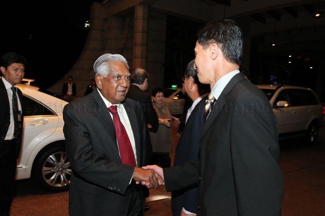 Taken at: Singapore Children's Society (SCS) Charity Gala Dinner At Ritz Carlton Hotel Pictured: Guest-of-Honour President S R Nathan