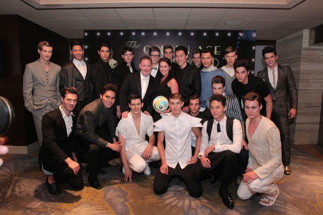 Group photograph of male models who participated in the Men's Fashion Week 2011 during Bone Marrow Donor Programme (BMDP) charity gala themed "The Golden Age of Hollywood" held at Mandarin Orchard Hotel