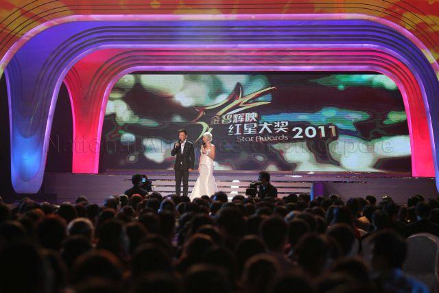 Taken at: Mediacorp Star Awards 2011 at Compass Ballroom,