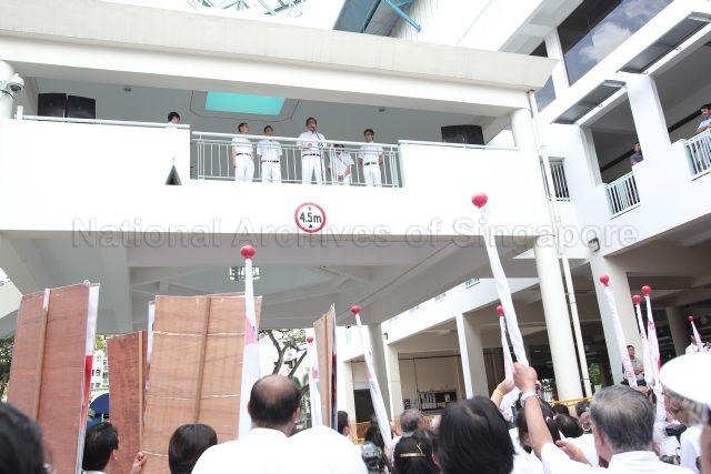 Taken at: Nomination Day at Tao Nan School Pictured: PAP candidate for Mountbatten Lim Biow Chuan
