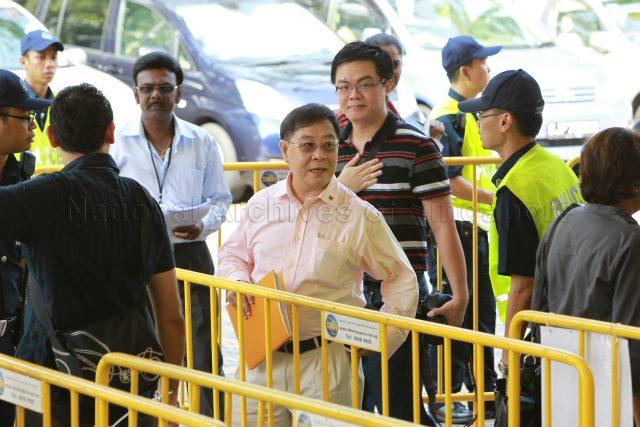 General Election 2011 - National Solidarity Party (NSP) candidate for Whampoa Ken Sun arriving at Singapore Chinese Girls' School, 190 Dunearn Road, the nomination centre for electoral divisions of Tanjong Pagar Group Representation Constituency (GRC), Moulmein-Kallang GRC, Radin Mas and Whampoa