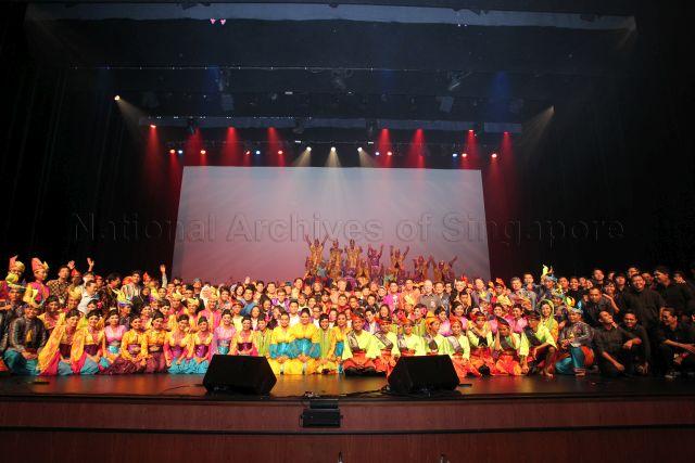 Taken at: Gentarasa 2011 organised by People’s Association (PA) Malay Activity Executive Committees Council (MESRA) at University Cultural Centre at National University of Singapore Pictured: Guest-of-Honour Prime Minister Lee Hsien Loong, Member of Parliament for Sembawang Group Representation Constituency (GRC) Vikram Nair, Members of Parliament for West Coast Group Representation Constituency (GRC) Foo Mee Har and Arthur Fong, Member of Parliament for Marine Parade Group Representation Constituency (GRC) Fatimah Lateef, Chief Executive Director of PA Yam Ah Mee, Chairman of MESRA Salleh Masjor, Deputy Prime Minister and Minister for Home Affairs Teo Chee Hean, Minister for Information, Communication and the Arts and Adviser to MESRA Dr Yaacob Ibrahim, Organising Chairperson of Gentarasa 2011 Amatul Jameel Suhani Sujari, Member of Parliament for Mountbatten Group Representation Constituency (GRC) Lim Biow Chuan, Minister in Prime Minister’s Office Lim Swee Say, and Members of Parliament for Ang Mo Kio Group Representation Constituency (GRC) Ang Hin Kee and Dr Intan Azura Mokhtar