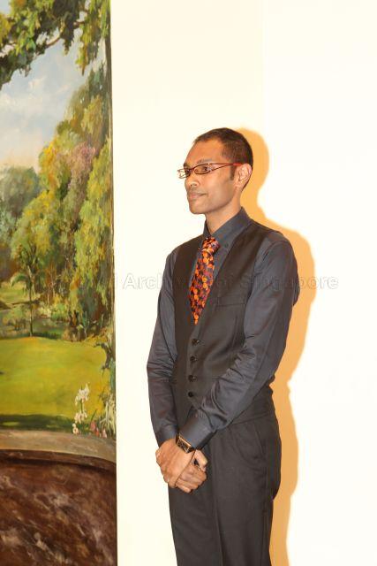Ganesan Raman, 36, maths teacher at Fairfield Methodist School (Secondary), recipient of the 2011 President's Award for Teachers, during Teachers' Day reception at Istana