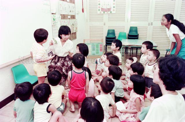 Day Care Centre at Cairnhill Community Centre - Lessons in the classroom.