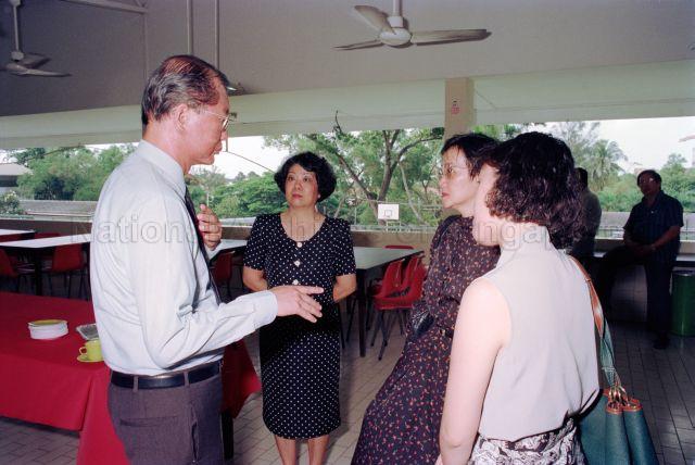 PAP Community Foundation Orientation Course for Kindergarten Teachers at NACTI - Senior Minister of State for Education Tay Eng Soon interacting with participants.