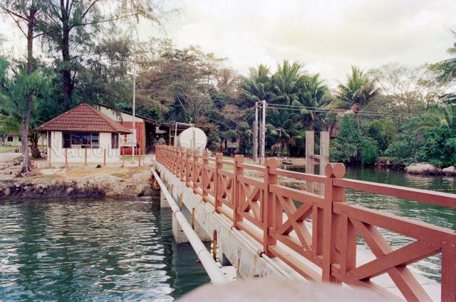 Handing Over Ceremony of Outward Bound School Camp at Pulau Ubin - General view of the school from the jetty.