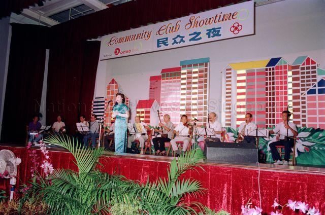 Community Club Showtime at Crawford Community Club - Chinese song performance.