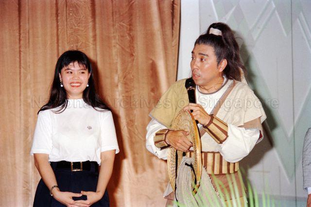 Community Club Showtime at Kampong Kembangan Community Club - Audience invited on stage.