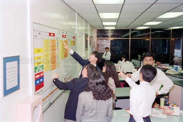 Visit by SAJFA Aftercare Team to People's Association Headquarters - People's Association officials having conversations with the visitors. 