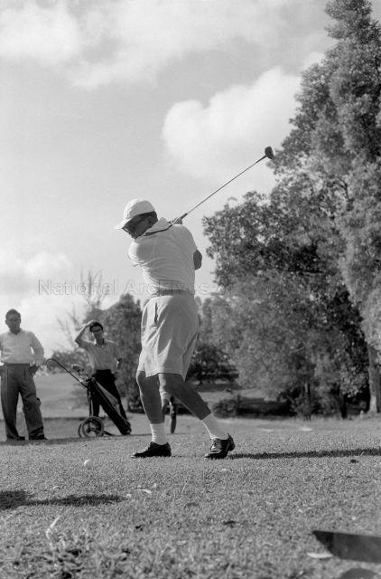 Deputy Prime Minister of Malaysia Abdul Razak Hussein at the Golf Competition