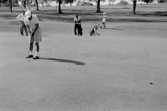 Deputy Prime Minister of Malaysia Abdul Razak Hussein at the Golf Competition