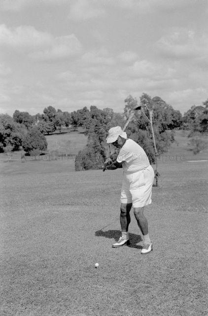 Deputy Prime Minister of Malaysia Abdul Razak Hussein at the Golf Competition