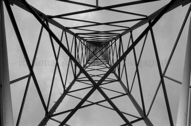 Visit to Radio Singapore - Internal view of the radio tower