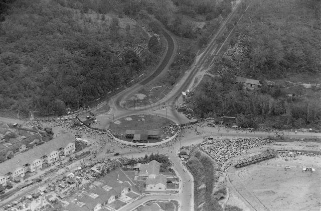 Singapore Grand Prix at Old Upper Thomson Road - Aerial view of the track