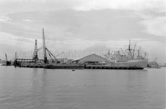Visit to Singapore Harbour Board - General view of the harbour