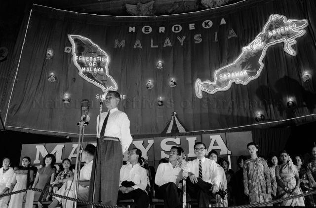 Malam Malaysia at City Hall - Delegate delivering a speech