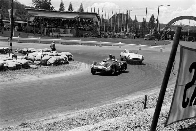 Singapore Grand Prix at Old Upper Thomson Road - Racing in progress on the track