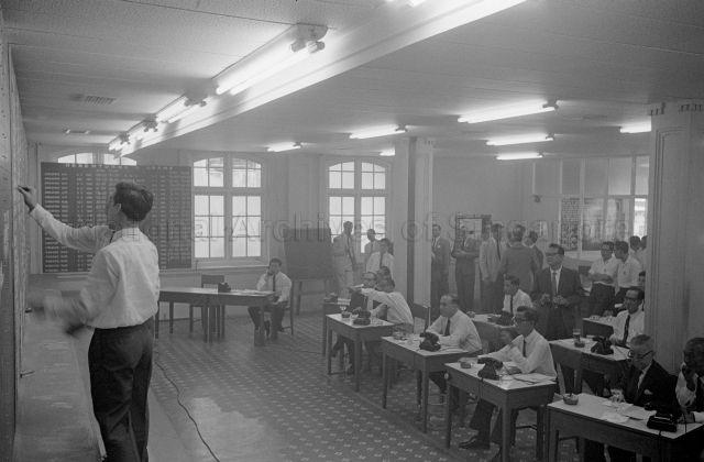 Visit to Singapore Stock Exchange - General view of the trading hall