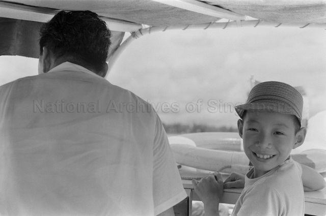 Opening of Kranji Holiday Camp - Prime Minister Lee Kuan Yew with his family at the opening