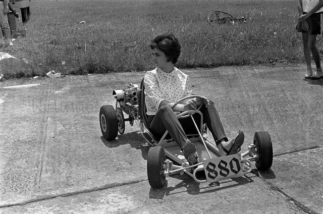 Go Kart Racing at Old Kallang Airport - Racers in their Go Karts