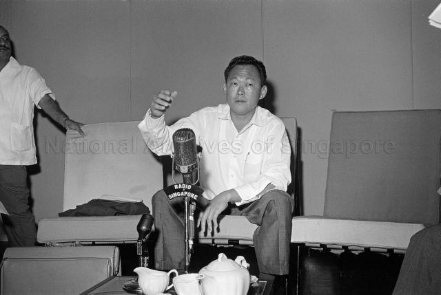 Prime Minister's Press Conference on returning from abroad - Prime Minister Lee Kuan Yew speaking to the press