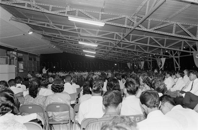 Hari Raya Puasa Festival - Prime Minister Lee Kuan Yew delivering a speech