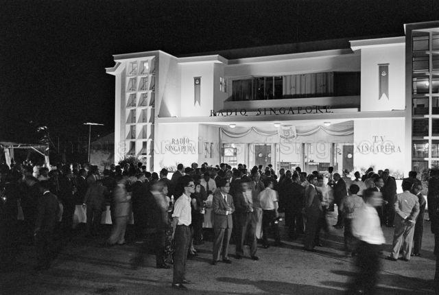 Opening of regular television service at Radio Television Singapura - Guests at the opening