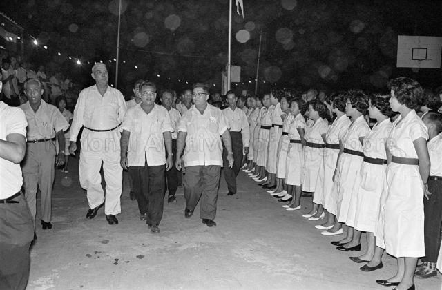 Opening of Thong Hoe Village Clinic - Arrival of Minister for Labour and Minister for Law Kenneth Michael Byrne and Parliamentary Secretary for National Development Chor Yeok Eng
