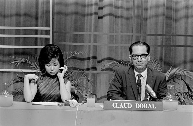 Malaysia Common Market Quiz Final at Victoria Memorial Hall - Judges on stage