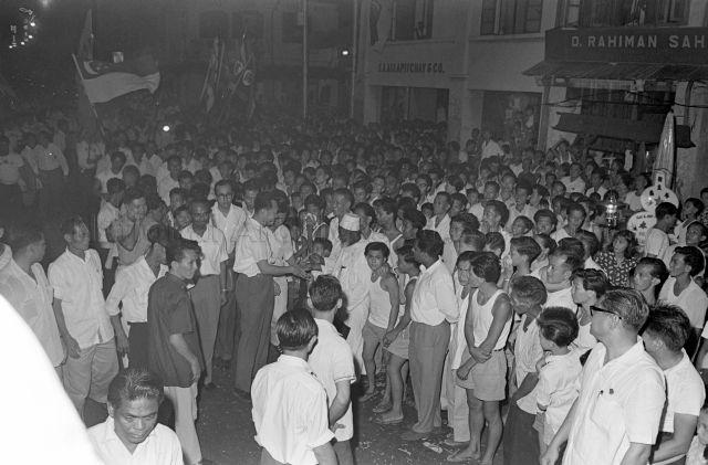 Visit to Crawford, Rochor & Kampong Glam Constituency - Prime Minister Lee Kuan Yew touring the constituency, accompanied by Minister for Culture S. Rajaratnam