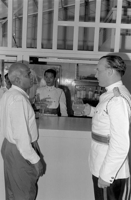 Opening of Temasek Camp - Officers and guests at the reception