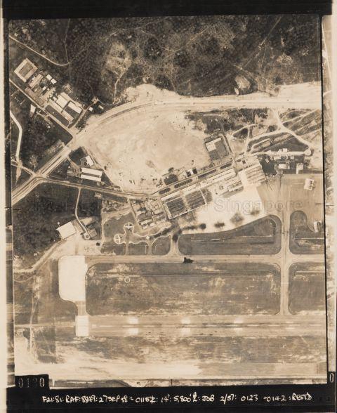 Aerial view of Paya Lebar Airport, Singapore