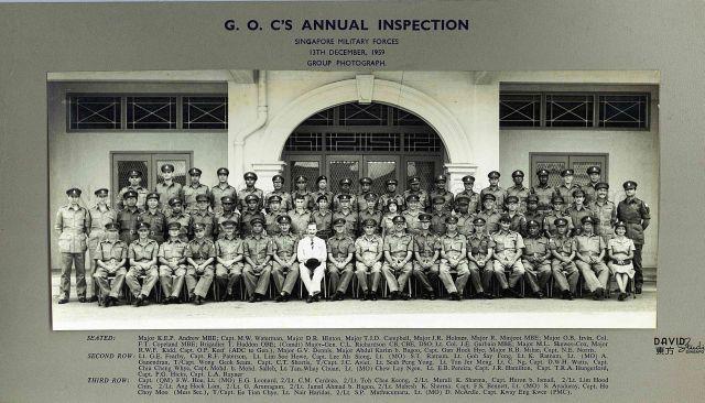 Singapore Military Forces - Group photograph taken during General Officer Commandingâ€™s (GOC) annual inspection