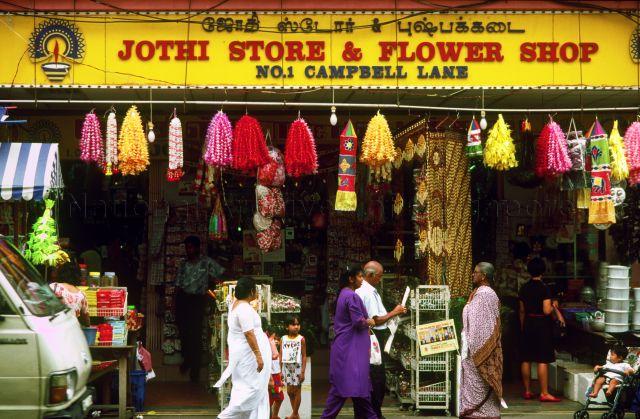 Jothi Store and Flower Shop at Campbell Lane in Little India