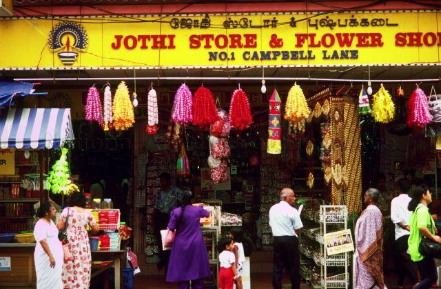 Jothi Store and Flower Shop at Campbell Lane in Little India